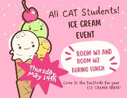 CAT Ice Cream Event Flyer
